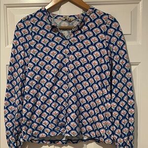 Floral Blue Women's Top